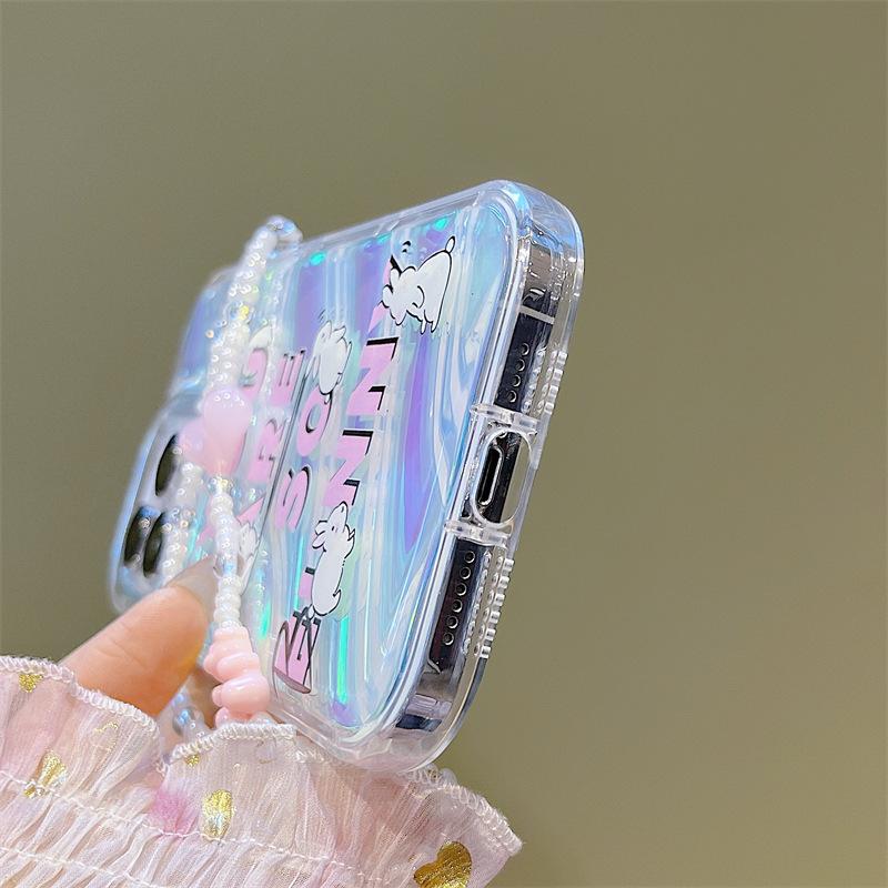 Handyhüllen für iPhone 11 13 XR 15 Pro Max 12 14 Pro Max Hülle iPhone 16 7 Plus 8 Plus XS Max 6 15 Plus Laserwellenmuster Anti-Drop Wasserdicht