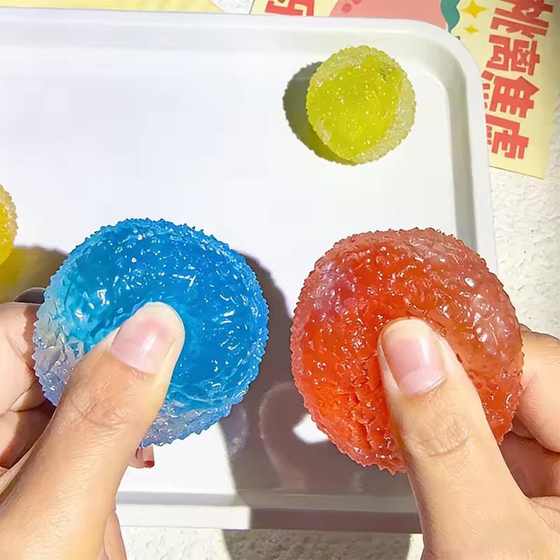 Sensorischer Stressabbau Wiederverwendbarer Slushie-Quetschball Mit Knisterndem Geräusch Kreative Formbare Fidget-Knete