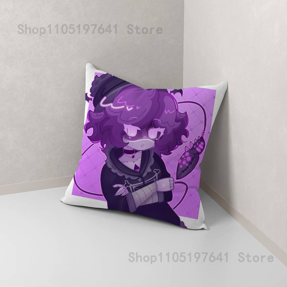 

M-Murder Drones UZI Pillow Case Plush Pillow Cases Home Decoration Pillow Cover for Sofa Bed Chair Living Room 12x12Inch