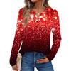 Women's Printed Long Sleeve Shirts Elegant Casual Tops Trendy Shirts Tops