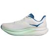 New HOKA ONE ONE MACH 6 Abrasion Resistant, Breathable, Lightweight Low top Training Shoes Men's White Wide Fit 1147833-FTG