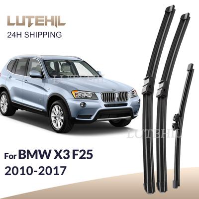 For BMW X3 F25 2010-2017 2011 2012 2013 2014 Wiper Front & Rear Wiper Blades Windshield Windscreen Window Brushes 26"+20"+13"