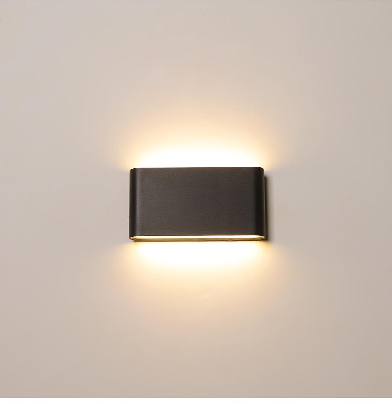Ultra-thin Modern LED Wall Light: Waterproof Minimalist Fixture for Outdoor, Bedroom, and Living Room.