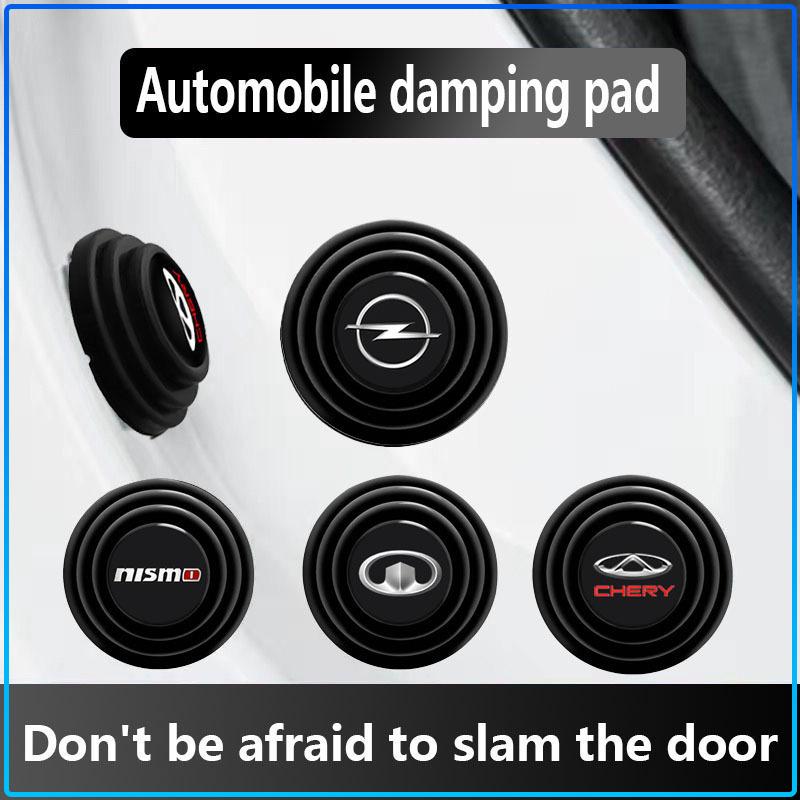 Car Silicone Door Shock Stickers Absorber Soundproof Buffer Pier Car Accessories For Opel crosa d astra h astra j zafira b mokkaastra vivaro astra g