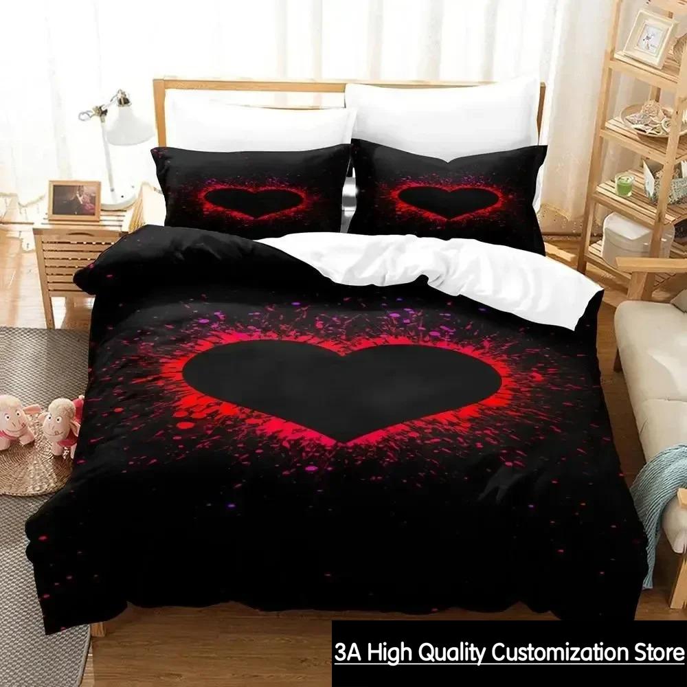3D Print XOXO Devil Smiling Face Bedding Set Duvet Cover Bed Set Quilt Cover Pillowcase Comforter king Queen Size Boys Adult