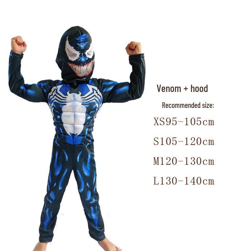 Kids' Muscle Costume: Halloween Heroes – Iron Man, Captain America, Thor, Hulk, Optimus Prime, and Spider-Man