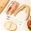 4Pcs/Set Professional Crab Cracker Set Stainless Steel Crab Eating Pick Set  Restaurant