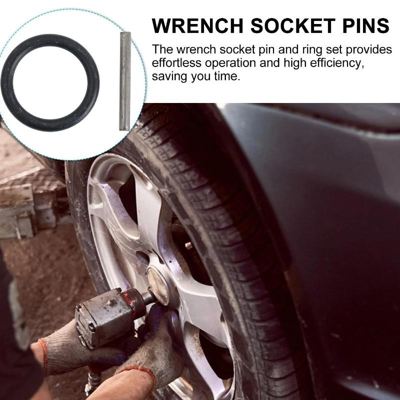 5/50Pcs O Ring Rubber Sealing Washer Black Gasket Oil Resistant High Temperature Ring with Spring Clip Wrench Component Tools