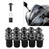 Motorcycle Fairing Bolt Kit Fasteners Fairing Kit 5mm Screws Fairing Bolt Kit Screws Fasteners 10pcs Replacement M5 Bolts & Nuts