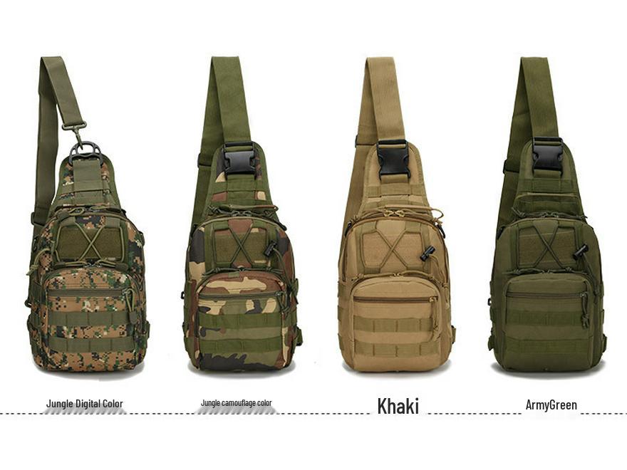 Camouflage Canvas Fahrrad Umhängetasche Brusttasche für Outdoor-Sportarten