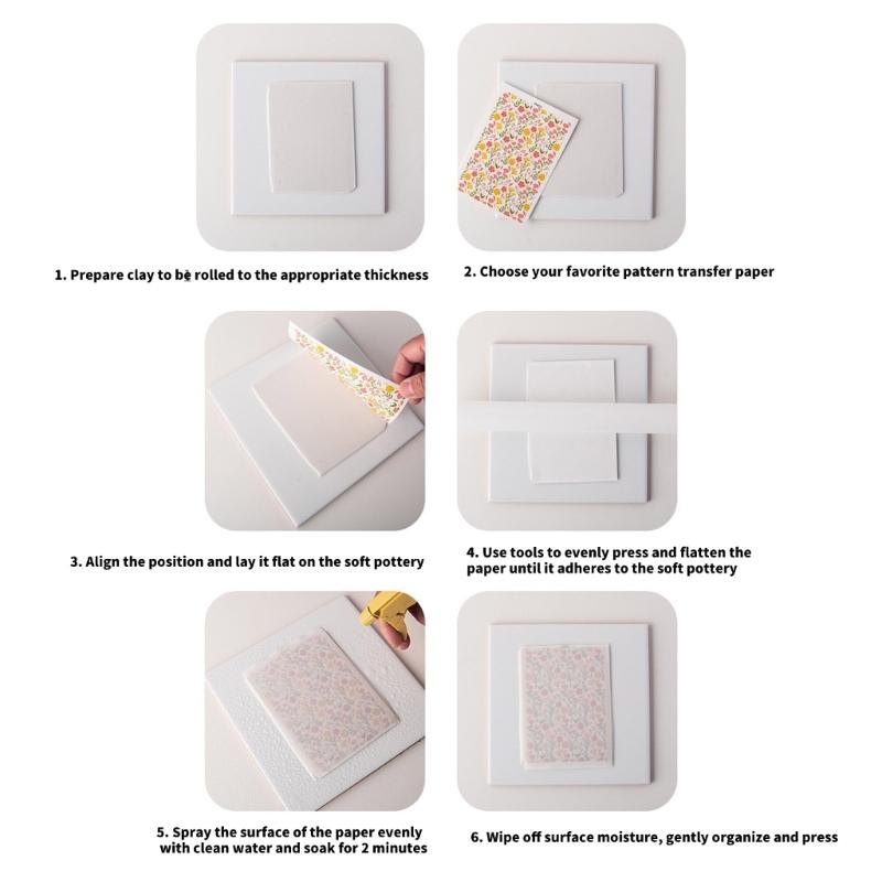 Valentine Love Heart Transfer Paper 95x138mm Clay Earrings Water Soluble Transfer Paper for Jewelry Making