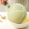 Anti-scald Slotted Spoon Long Handle Cooking Strainer Spoon Silicone Pasta Colander  Spaghetti