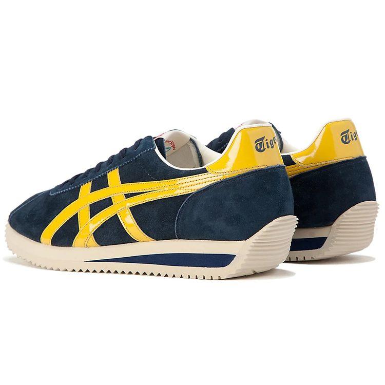 ONITSUKA TIGER Moal 77 Nm Color Block Comfortable Durable Low Top Running Shoes Unisex Sneaker Navy-Blue 1183B437-400