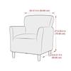 Floral Elastic Tub Chair Cover Stretch Club Armchair Covers Single Slipcovers Adjustable Couch Covers for Study Bar Counter Home