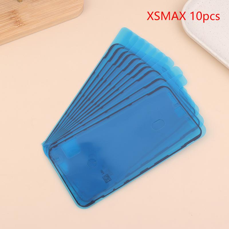 10Pcs Waterproof Adhesive Battery Sticker Kits For Phone Xr Xs 11 12 13 14 15 Mini Pro Max Screen Frame Bezel Seal Tape Glue