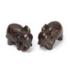 1/2 PCS Carved Home Decor Fairy Garden Animal Figurines Miniature Craft Elephant Statue Natural Wood