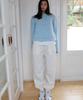 INJIACTIVE Soft Fleece Jogger Pants White