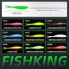 FTK 30pcs Threaded Scissor Tail Bait Artificial Bait, Soft Silicone Bait, Worm Jigging Plastic Bait