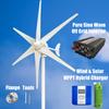 3KW Windkraftanlage Stromgenerator 12V 24V 48V Ausgang 220V 230V 240V Off-Grid-System MPPT Mit MPPT-Ladegerät System Komplettes Kit