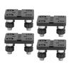 4Pcs V Rad Platte Kleine Nut Slot Gantry Stange Aluminium Legierung CNC 3D Drucker Teile Schwarz