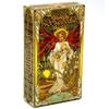 Goldenes Jugendstil Tarotkarten-Deck Mit Rätseln Für Emotionale Und Gedankliche Entwicklung