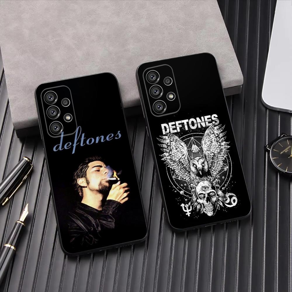 Band D-Deftones Phone Case For Samsung Galaxy A13,A21s,A22,A31,A32,A52,A53,A71,A80,A91 Soft Black Shell