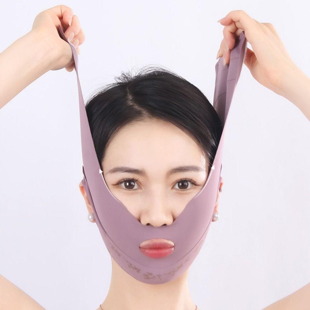 Anti Wrinkle Face Slimming Bandage Facial Massage Breathable V Line Face Shaper Elastic Graphene Face Lift Up Strap Women