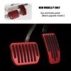 cerfioo Car Foot Pedal Pad Replacement Alloy Brushed + Rubber