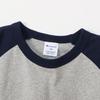 Champion Long Sleeve Crew Logo Raglan Long Sleeve Kids' T-Shirt, Neck, 100% Cotton, Single-Point Embroidery, T-Shirt (CK-Y403-37Z-140)