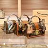 New Fashionable and Versatile High-end Casual Leather Single Shoulder Crossbody Small Square Bag Trend