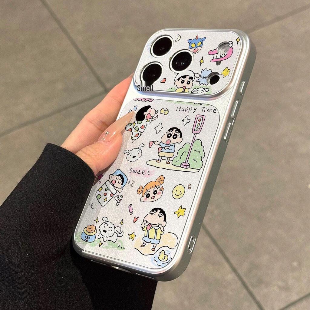 Graffiti Shin-chan Apple Phone Case: Compatible with 17 Pro Max, 16 Pro, 15 Pro Max, 14 Pro - High-End, Anti-Fall Design