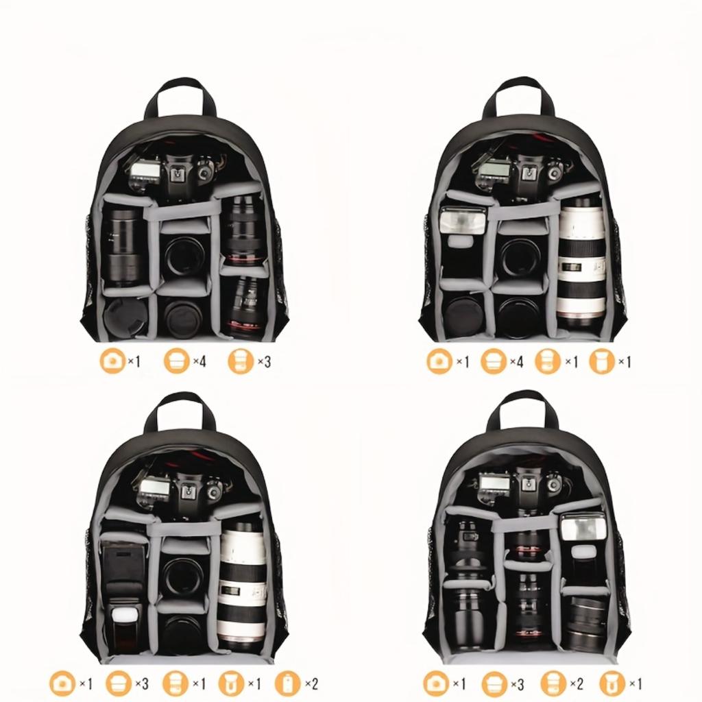 Multifunctional Photography Backpack With Laptop Compartment, DSLR Mirrorless Camera Bag For Sony Canon Nikon Drone Storage Protective Case