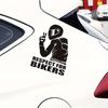 1 PC PVC Respect Biker Decal - Reflective Motorcycle Sticker for Body Helmet Durable and Weatherproof Vinyl Motorcycle Decal