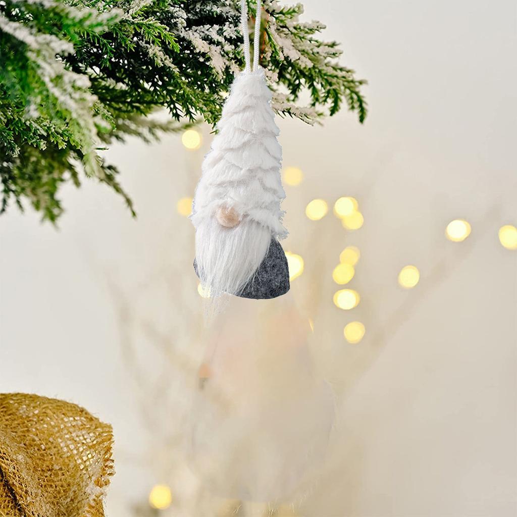 Santa Claus Forest Long Legged Doll Pendant Faceless Doll Christmas Tree Ornament