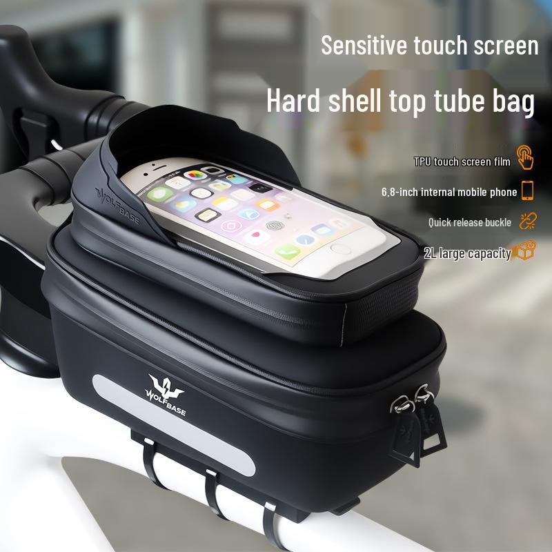 One-Touch Quick Release Waterproof Handlebar Bag with Phone Holder for Electric and Mountain Bikes 1