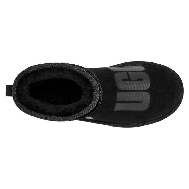 UGG Classic Mini Scatter Graphic 'Black Gray' Women's 1130574-BLK
