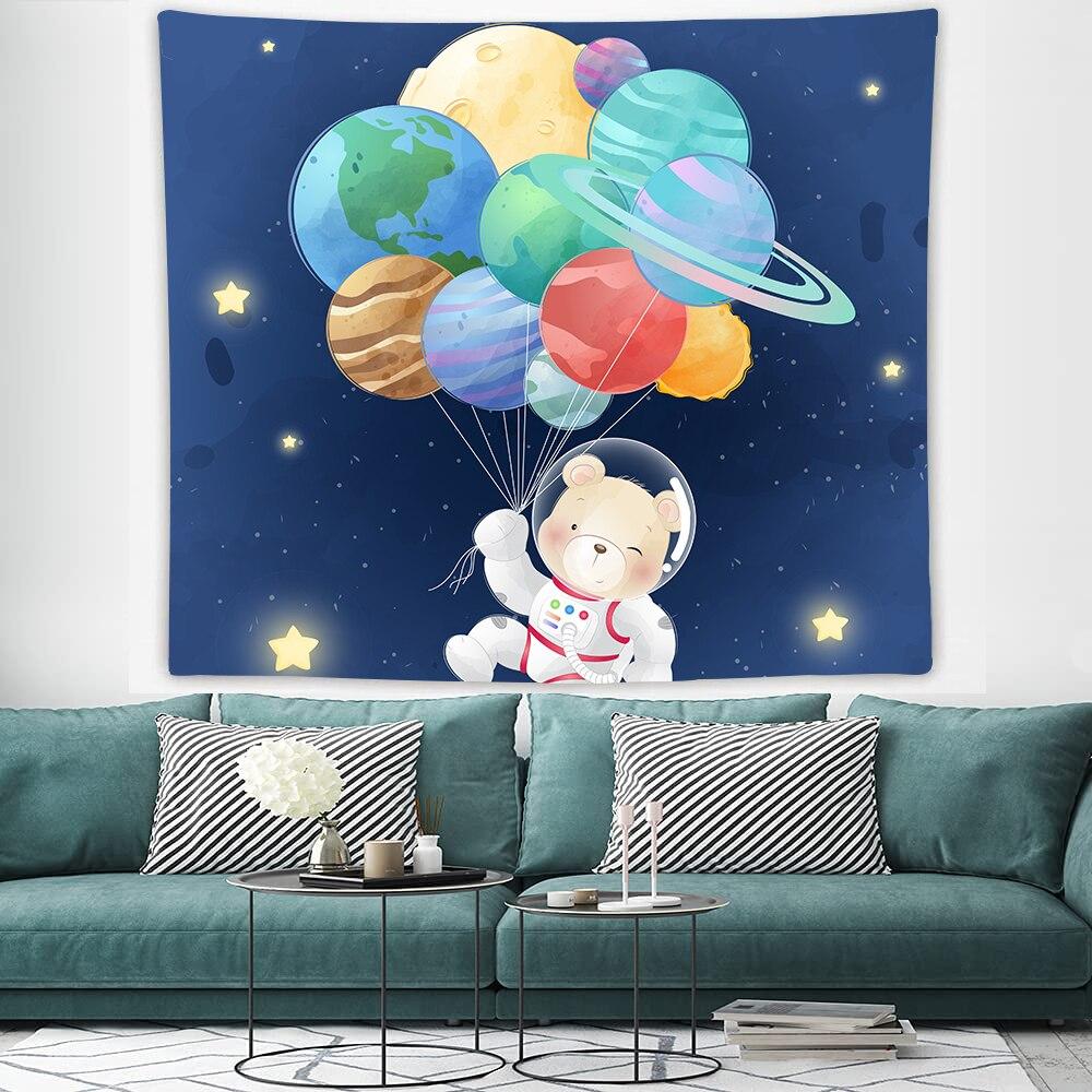 Cartoon Animal Tapestry For Children Boy Girl Bedroom Decoration Birthday Gift Cute Swan Bear Wall Hanging Kawaii Wall Tapestry