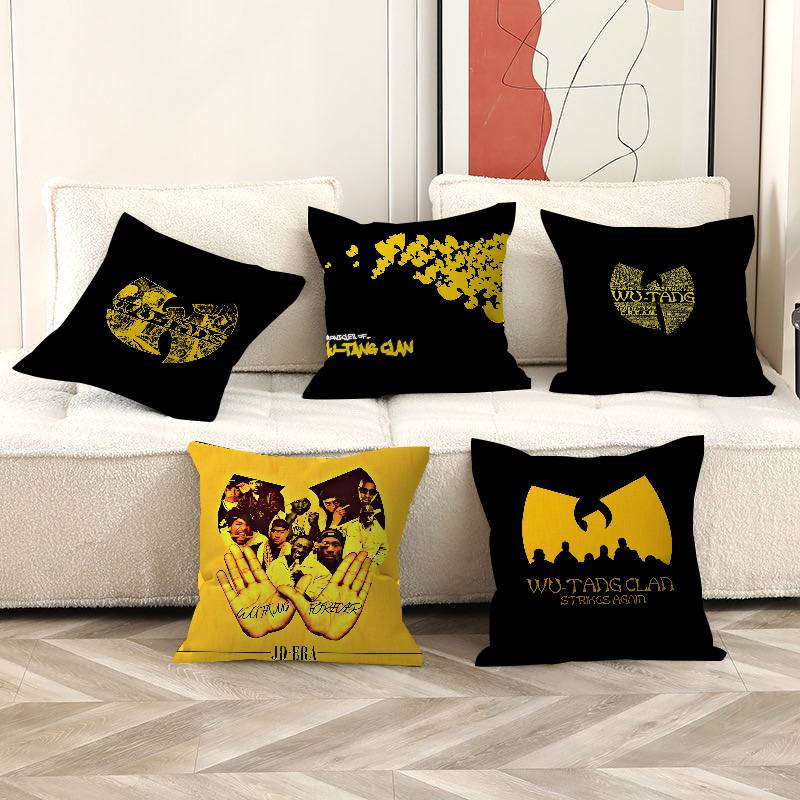 Group WWu Tang Hip Hop Cushion Cover Pillowcase Upholstery Sofa Throw Pillow Home Decor Pillowcas