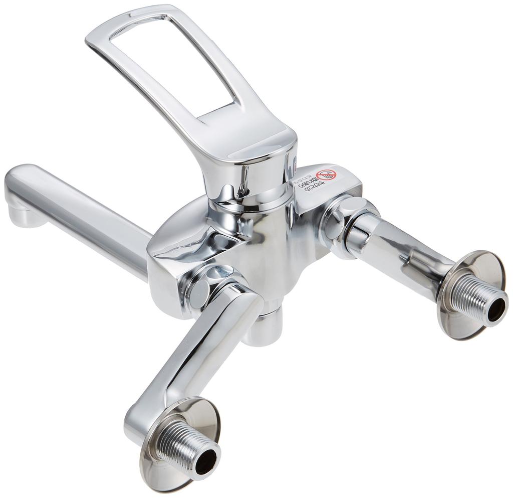 SANEI Single Mixer Tap for Kitchen Use with Water Saving Core JIS Standard Pipe Length 190mm Wall Mounted Faucet Kitchen Faucet K1712