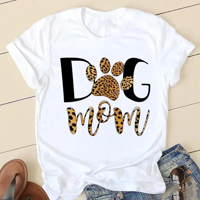 Sweet Love Pug Streetwear White Fashion Women T-Shirts Harajuku Kawaii Clothes Short Sleeve Summer Tee Casual Female Tops O-Neck
