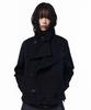 AAKAM High Neck Wrap Jacket (Black)