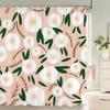 Colorful Beautiful Flowers Shower Curtains With 12 Hooks Floral Printed Fabric Shower Curtain Waterproof Polyester Bath Screen