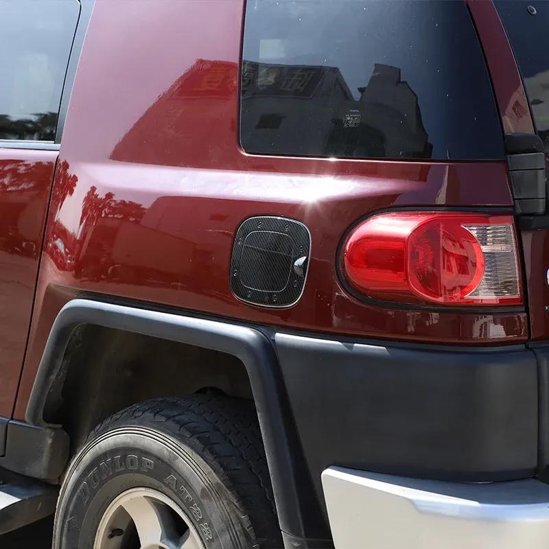 Matte Black Color Car Fuel Tank Cap Gas Oil Protect Cover Frame Exterior Trim Fit For Toyota FJ Cruiser 2007-2018