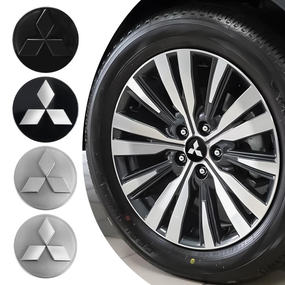 4PCS 60mm Car Wheel Center Cap Hub Covers Auto Refit Accessories For Mitsubishi Ralliart Outlander Lancera EX Asx L200 Colt EVO