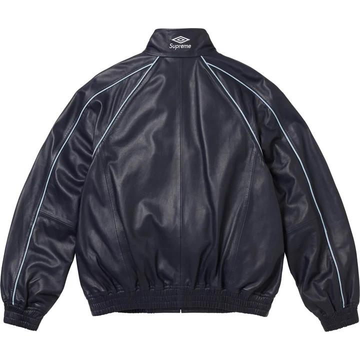 Supreme Umbro Leather Track Jacket Navy