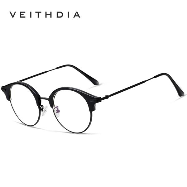 Veithdia Unisex mote kvinner Brilleinnfatning menn Brilleinnfatning Vintage klare linsebriller 1230