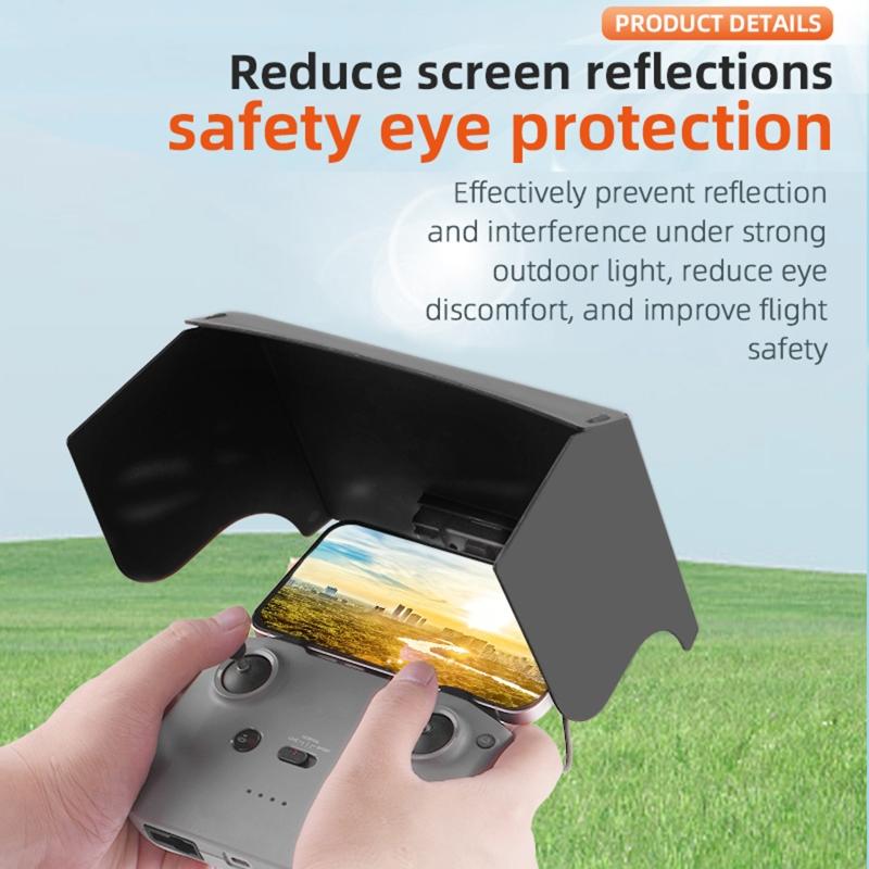 Phone Tablet for Sun Shade for Mavic 3/AIR 2/2S/Mini 2/Mini 3 Pro RC Drones Controller Folding Monitor Cover