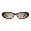 Chanel Oval Sunglasses With Decorative Temples Unisex sunglasses Tortoiseshell A71577X08101S5137