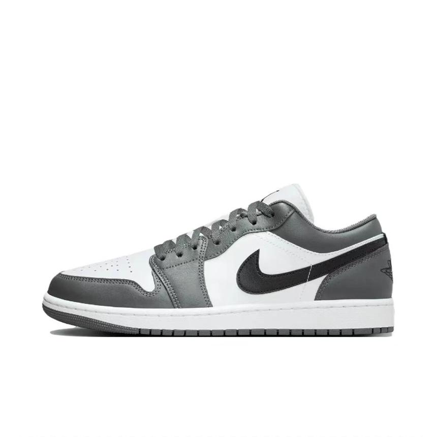 Jordan Air Jordan 1 Coverage Low Top Vintage Basketball Shoes Unisex Black White 553558-152(Team15-)