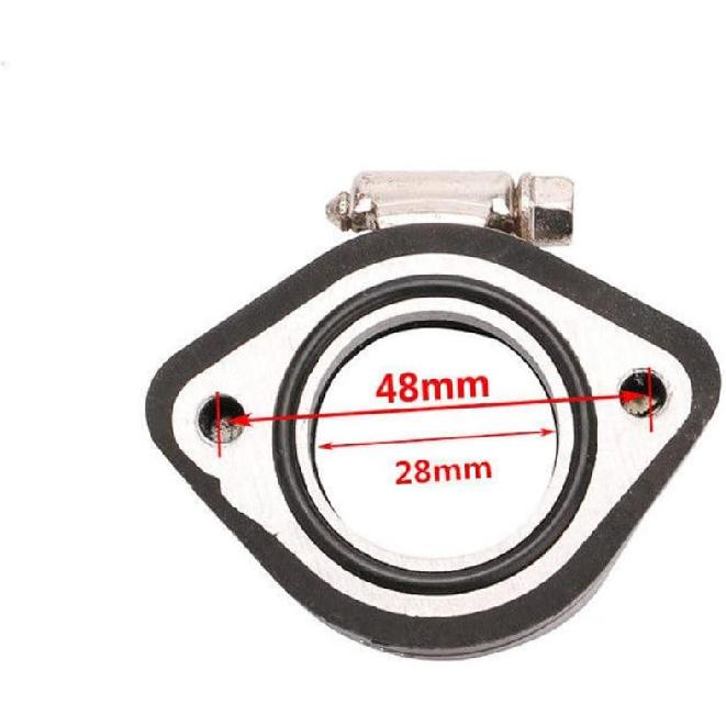 28mm 35mm Carb Carburetor Flange Intake Pipe Adapter Manifold Boot For VM24 Manifold Intake Top Bike Solid